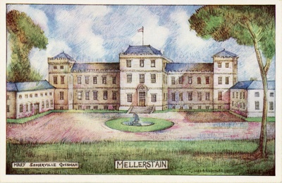 Postcard image: Mellerstain; MacDonald, Mary H.S. (nee Gossman); c.1930s-68; GWL-2022-112-1