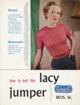 Knitting pattern: Lacy Jumper; Greenock Brand BX125; GWL-2014-59-38