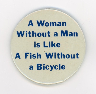 Badge: A Woman Without a Man; Badge-A-Minit; 1972; GWL-2023-20-1