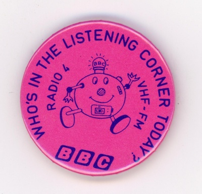 GWL-2015-112-37: Badge: Who's in the Listening Corner Today? GWL-2015-112-37: Badge: Who's in the Listening Corner Today?