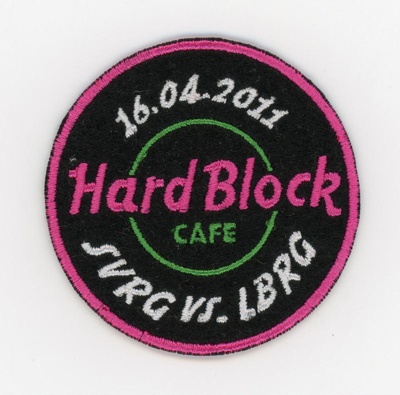 Patch: Hard Block Cafe; Stuttgart Valley Roller Derby; 2011; GWL-2020-28-3