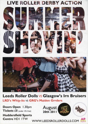 Flyer: Summer Shovin'; Leeds Roller Derby; August 2011; GWL-2015-131-1