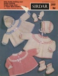 Knitting pattern: Matinee Coat Sets; Sirdar Sunshine Series No.260; c.1960s-70s; GWL-2022-135-21
