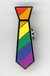 Badge: Rainbow tie; Time for Inclusive Education (TIE); c.2015-25; GWL-2015-133-7 Badge: Rainbow tie; Time for Inclusive Education (TIE); c.2015-25; GWL-2015-133-7