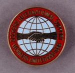 Badge: Dockers International Support ~ Workers United; 1995-96; GWL-2013-51-16
