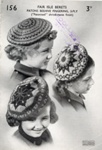 Knitting pattern: Fair Isle Berets; Patons & Baldwins Knitwear Fashions No.156; GWL-2016-159-47