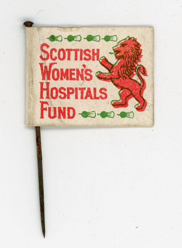 Pin flag: Scottish Women's Hospitals Fund; Scottish Women's Hospitals; c.1914-18; GWL-2016-97-12