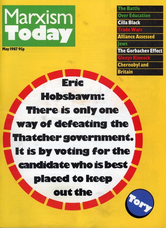 Journal cover: Marxism Today; Communist Party; 1987; GWL-2020-15-10
