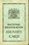 Front cover of National Registration ID card belonging to Agnes Conway, Glasgow