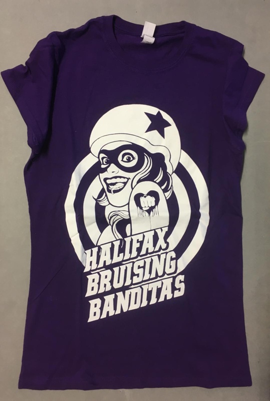 T-shirt: Halifax Bruising Banditas; Halifax Bruising Banditas Roller Derby; c.2011-17; GWL-2017-3-8