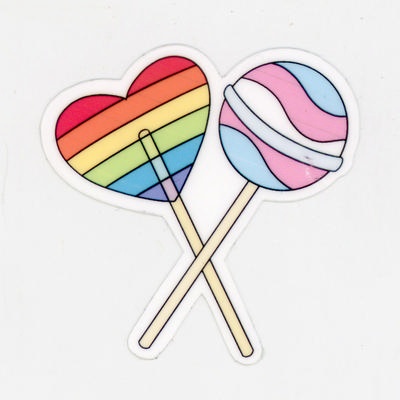 Sticker: LGBTQ+ Lollipops; c.2023; GWL-2023-126-7