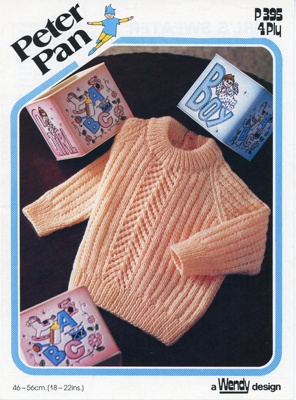 Knitting pattern: P395 Girl's Sweater; Carter & Parker Ltd; c.1970s; GWL-2-17-11-4