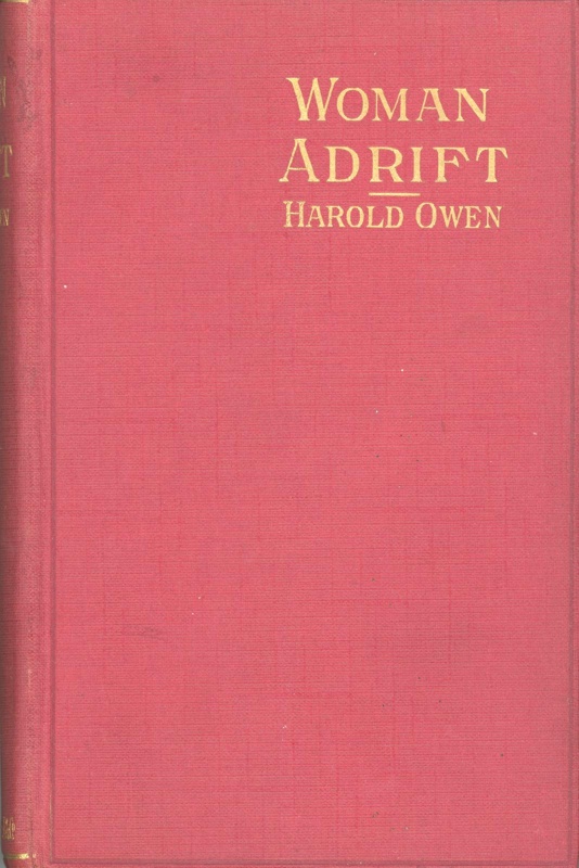 Front cover: Woman Adrift: The Menace of Suffragism; Owen, Harold; c.1912; GWL-2025-93-1