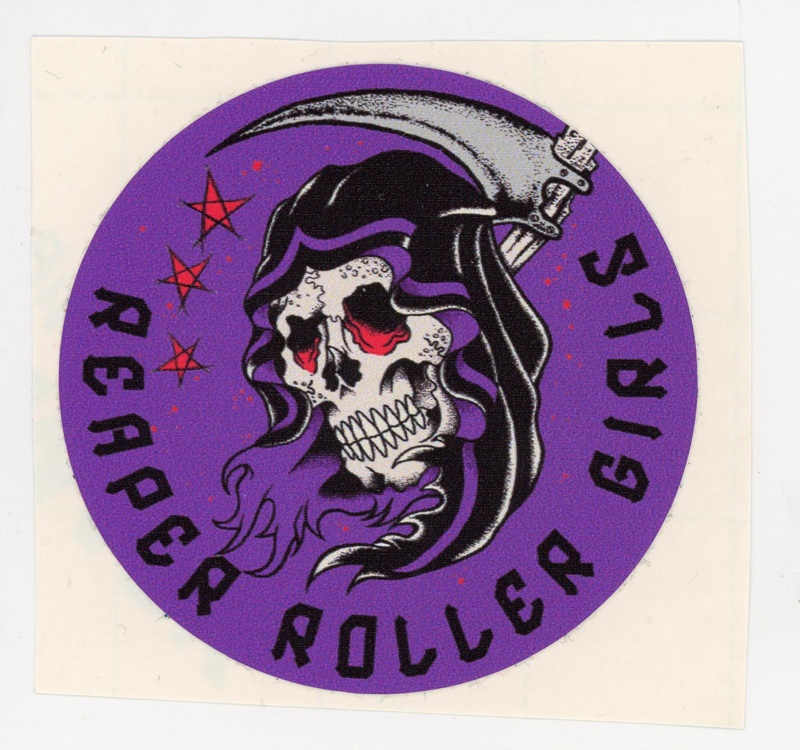 Sticker: Reaper Roller Girls; Reaper Roller Derby; c.2012-18; GWL-2025-118-31