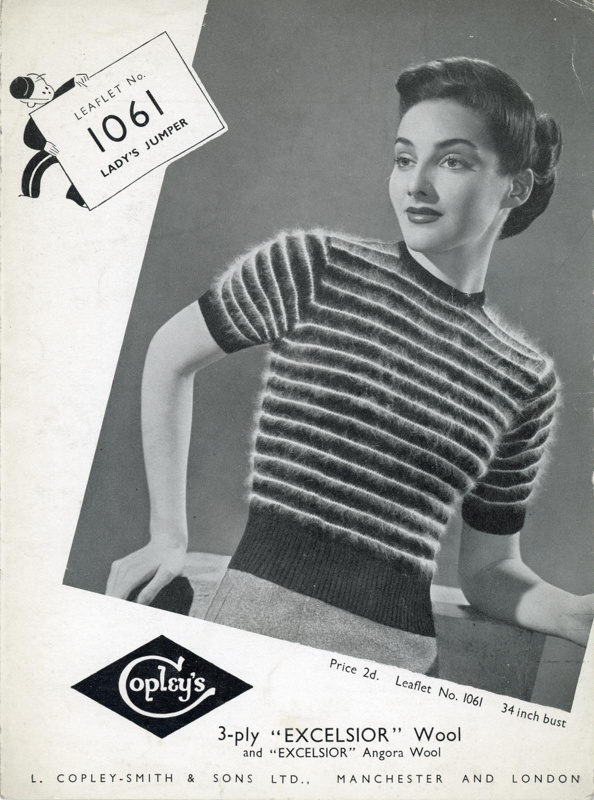 Knitting pattern: Lady's Jumper; Copley's Leaflet No. 1061; GWL-2016-159-7