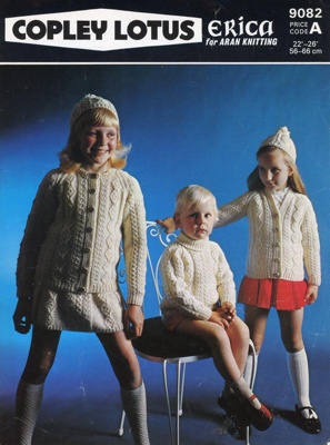 Knitting pattern: Junior Arans; L. Copley-Smith & Sons Ltd; 1976; GWL-2022-15-2