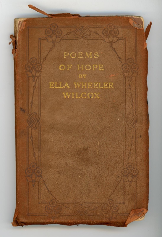 Front cover: Poems of Hope; Wilcox, Ella Wheeler; 1914; GWL-2017-35-2