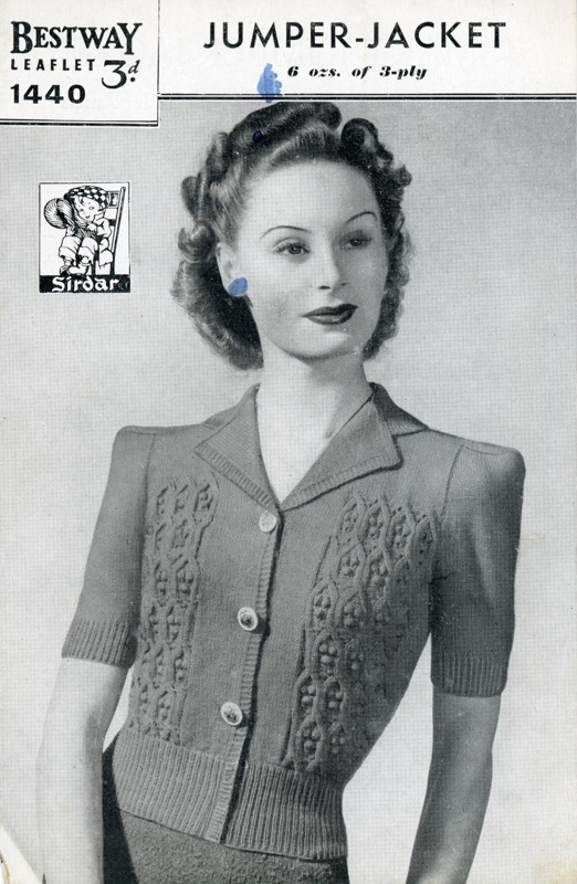 Knitting pattern: Jumper-Jacket; Bestway Leaflet No. 1440; GWL-2016-159-2