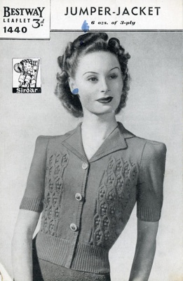 Knitting pattern: Jumper-Jacket; Bestway Leaflet No. 1440; GWL-2016-159-2