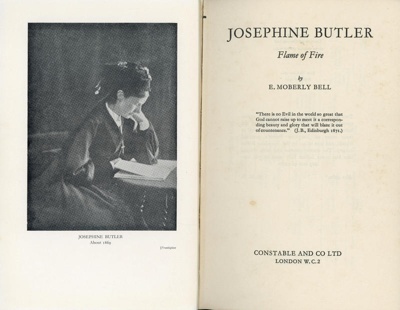 Front page: Josephine Butler: Flame of Fire; Moberly Bell, Enid; 1962; GWL-2025-85-4