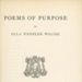 Title page: Poems of Purpose; Wilcox, Ella Wheeler; 1916; GWL-2025-15-6