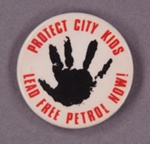 Badge: Lead Free Petrol Now; c.1980s; GWL-2013-59-6