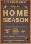 Flyer (A6): Home Season 2012; Auld Reekie Roller Derby; Jan-April 2012; GWL-2019-91-9