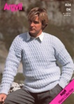 Knitting pattern: Man's Sweater; Argyll No. 824; 1987; GWL-2017-11-1