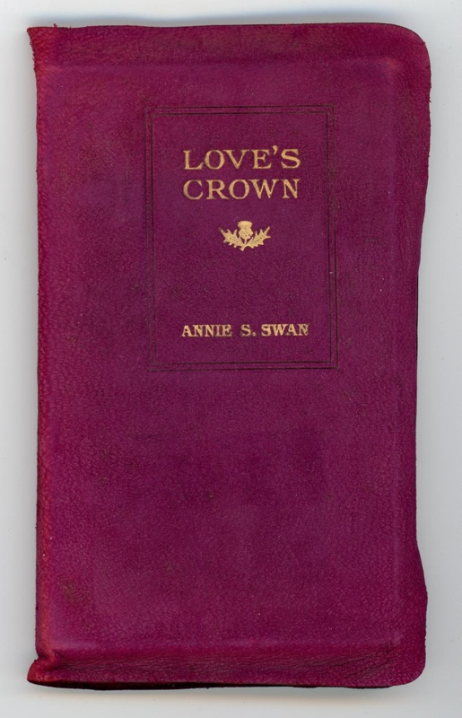 Front cover: Love's Crown: Songs of Memory and Hope; Swan, Annie S.; 1913; GWL-2025-114-1