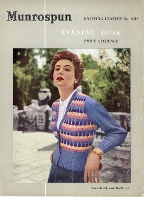 Knitting pattern: Multi-coloured Cardigan; Munrospun; GWL-2022-15-15