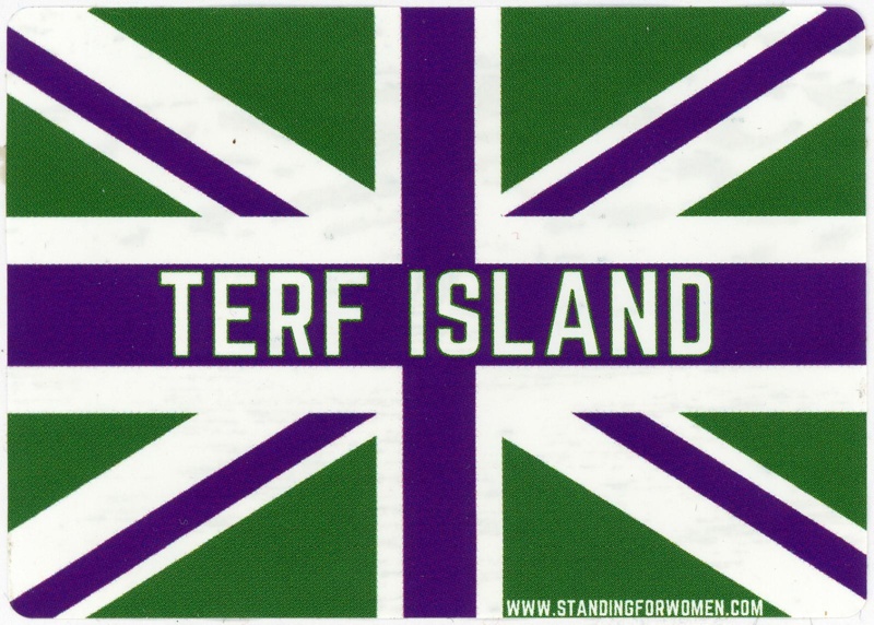 Sticker: Terf Island; Let Women Speak; c.2023; GWL-2023-110-1