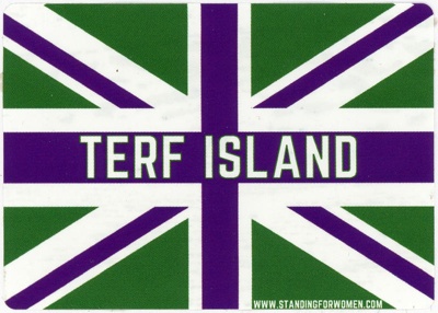 Sticker: Terf Island; Let Women Speak; c.2023; GWL-2023-110-1