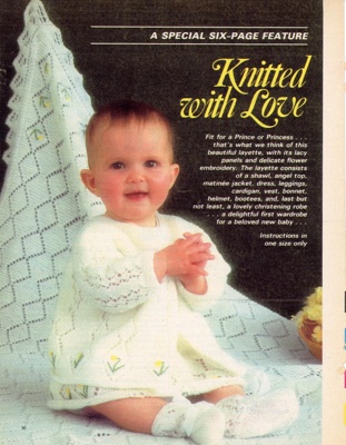 Knitting patterns: Knitted with Love; c.1970s; GWL-2015-44-47