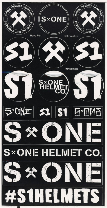 Stickers: S1 Helmets; S1 Helmet Co.; GWL-2019-95-8