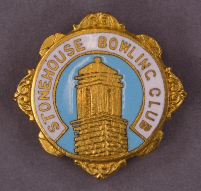 Badge: Stonehouse Bowling Club; GWL-2012-26-3