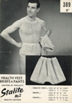 Knitting pattern: Health Vest, Briefs & Pants; Twilley's Leaflet No. 389; c.1940s-50s; GWL-2022-135-27