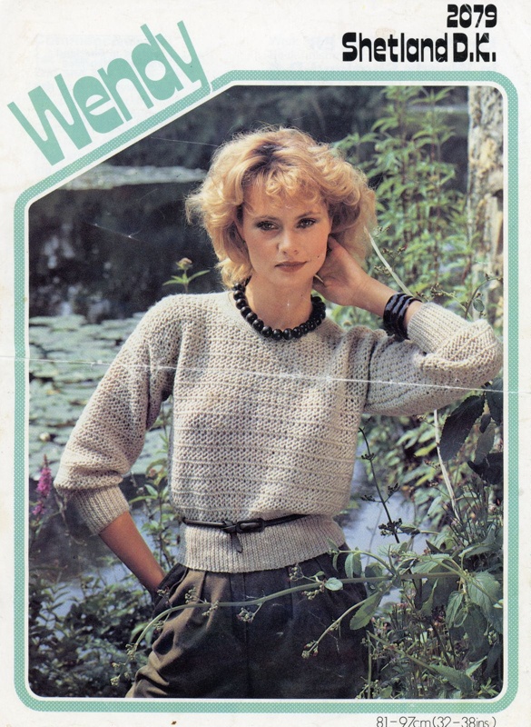 Knitting pattern: Lady's Sweater; Wendy No. 2079; Carter & Parker Ltd; GWL-2021-4-37