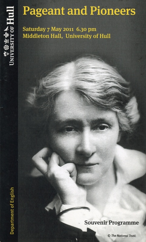 Programme cover: Pageants and Pioneers; University of Hull; 2011; GWL-2025-75-4-1