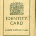 Front cover of juvenile national ID card belonging to Eileen Conway, Glasgow