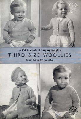 Knitting pattern: Third Size Woollies; P&B Wools No. 746; GWL-2015-34-39
