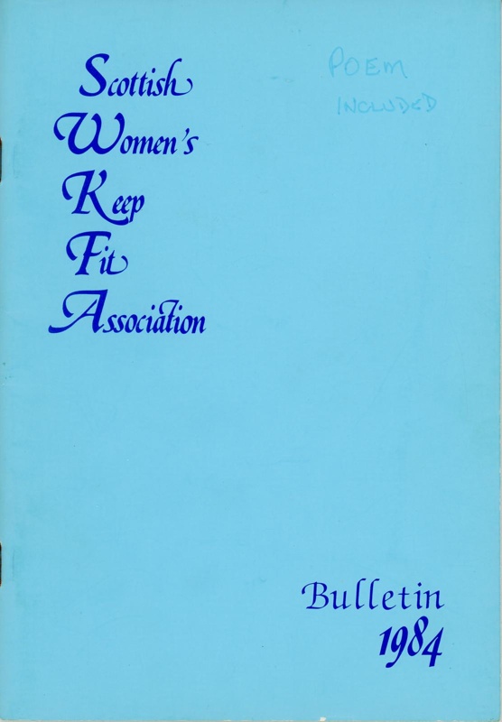 SWKFA Bulletin; Scottish Women's Keep Fit Association; 1984; GWL-2019-15-1-7