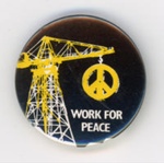 Badge: Work for Peace; GWL-2014-49-5