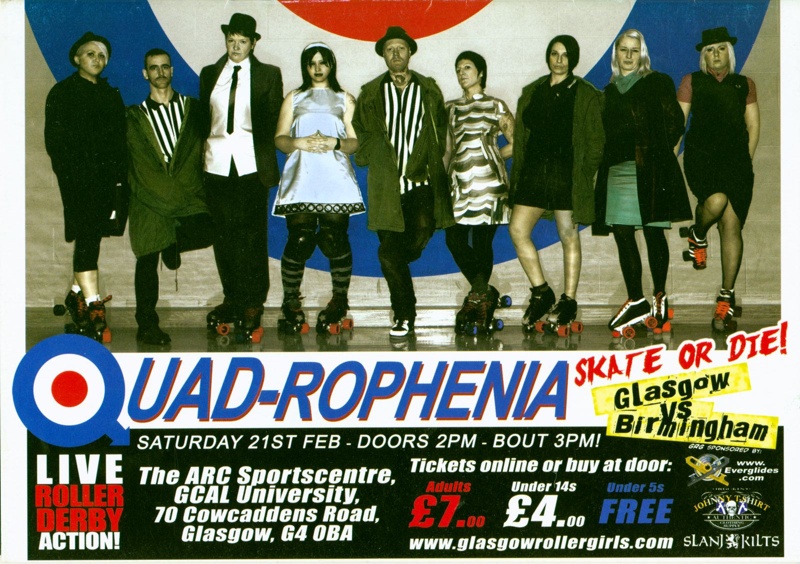 Cover of Roller Derby programme for "Quad-Rophenia"