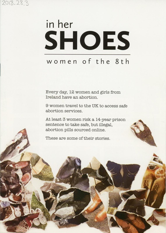 Booklet (front cover): In Her Shoes: Women of the 8th; In Her Shoes; 2018; GWL-2018-28-3