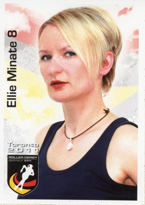 Sticker: Ellie Minate; Roller Derby Germany; 2011; GWL-2016-112-3