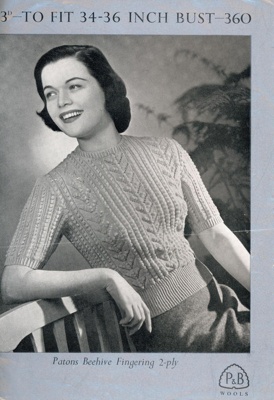 Knitting pattern: Jumper; P&B Wools No. 360; GWL-2014-59-23