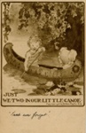 Postcard front: Just We Two In Our Little Canoe; Wildt & Kray; c.1906/08; GWL-2024-77-54