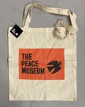 Tote bag: The Peace Museum; Westford Mill; c.2025; GWL-2025-76-1