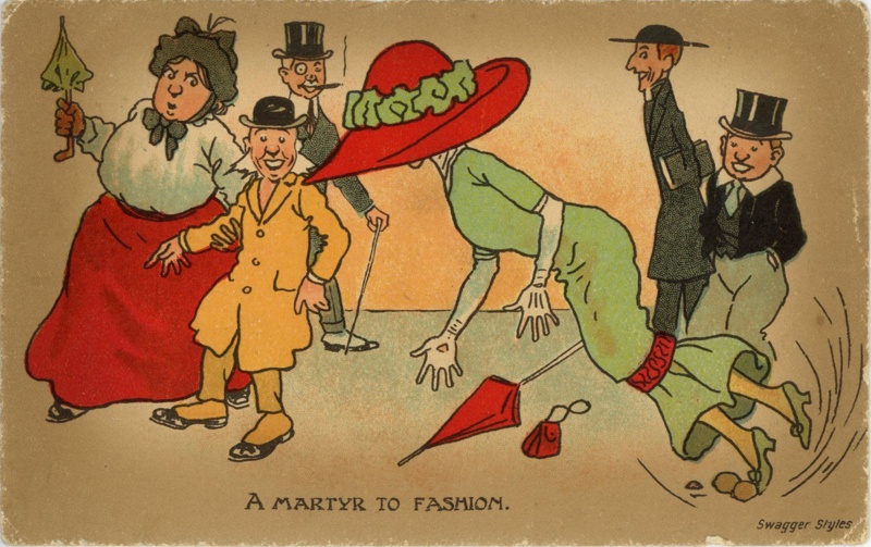 Postcard: A Martyr To Fashion; Valentine and Son; GWL-2022-26-4