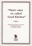 Front cover: "That's what we called Good Kitchen"; Women of Fintry; 1993; GWL-2023-18-3